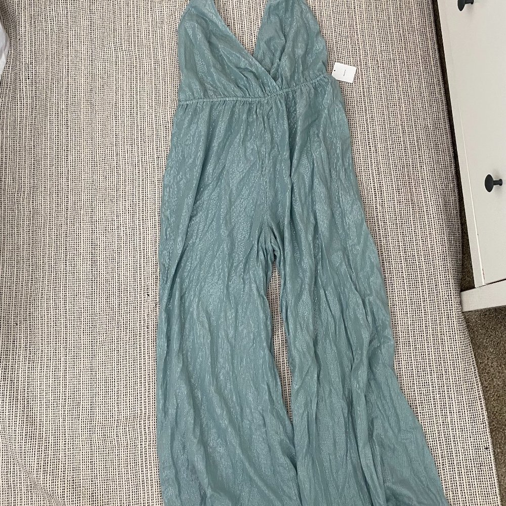 COPY - NWT Urban Outfitters Glittery Halter Jumpsuit